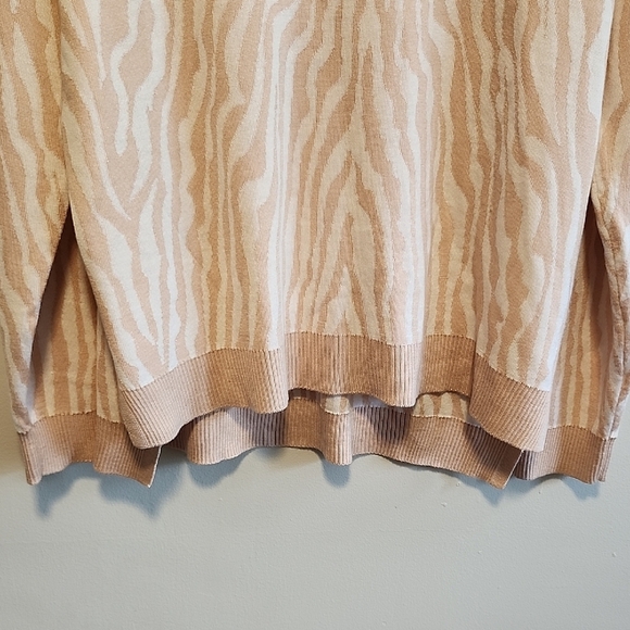 Calvin Klein Blush Pink Oversized Cowl Turtleneck Sweater - Picture 7 of 7